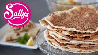 Lahmacun Rezept  türkische Pizza  einfach amp lecker  Sallys Welt [upl. by Gerrilee]