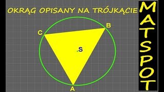 okrąg opisany na trójkącie [upl. by Yevad]