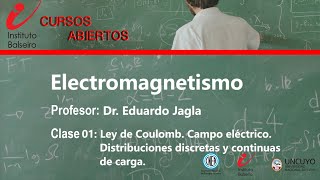 Electromagnetismo  Clase 1 Ley de Coulomb Campo eléctrico [upl. by Melc]