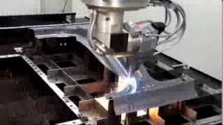 TRUMPF laser systems TruLaser Cell Series 7000  TruLaser Cell 7040 in action [upl. by Aipotu32]