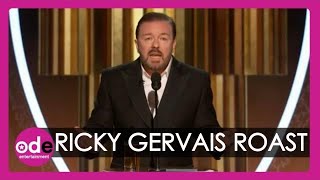 SAVAGE Ricky Gervais roasts Hollywood in Golden Globes monologue [upl. by Gredel337]