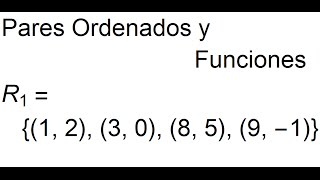 Pares ordenados y funciones [upl. by Akiria]