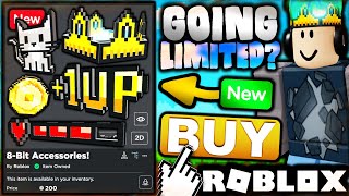 HOW TO GET THE NEW 8BIT ROBLOX LIMITED ACCESSORIES BUY NOW [upl. by Wrand]