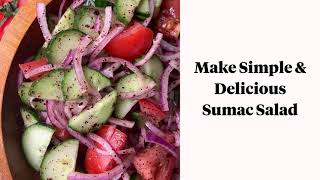 Make Simple Sumac Salad [upl. by Egiap]