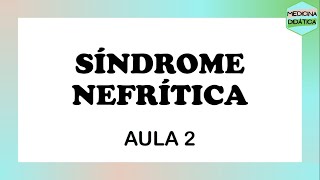 SÍNDROME NEFRÍTICA  GLOMERULOPATIAS  AULA 2 [upl. by Rutledge]