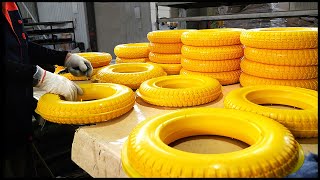 2 Different  Tire Manufacturing Processes  Satisfying Mass Production Factory [upl. by Maloney495]