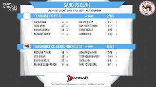 Sandhurst CC Berks Friendly XI v Elmhurst CC 1st XI [upl. by Amleht663]