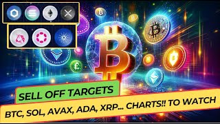 BTC SELL OFF SOL AVAX SEI ADA XRP PRICE TARGETS [upl. by Oona49]