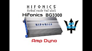 Hifonics Brutus Gamma BG33001D amp Dyno review Amm1 on HiFi Vector DL14 audio amp dummy load [upl. by Elburt]