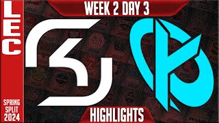 SK vs KC Highlights  LEC Spring 2024 W2D3  SK Gaming vs Karmine Corp [upl. by Gipps]