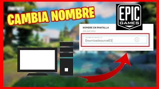 COMO CAMBIAR EL NOMBRE FORTNITEEPIC EN PC ACTUALIZADO  2021 ✅ [upl. by Llimaj]