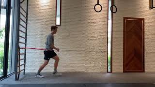 Forward lunge  Resistance band [upl. by Ameline]