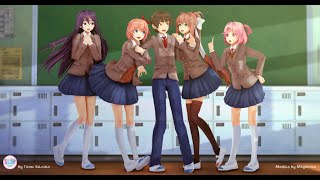 【MMD】〓Doki Doki Literature Club™〓『Just Monika』Animation FULLVERSIÓN [upl. by Hildegaard]