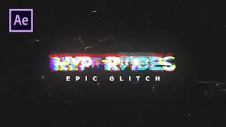 Distorted Glitch Text Effect in After Effects  After Effects Tutorial [upl. by Fabrice859]