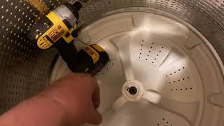 How to take out the agitator in your Maytag centennial washer [upl. by Kanya]