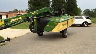 Krone ECTC 400 With Transport Unfolding Disc Mower [upl. by Hancock909]