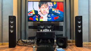 Marantz Cinema60  Elac Debut set new tv 65quot Test Dolby Atmos Demonstration Disc 2014 [upl. by Gunzburg]