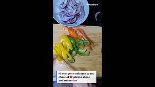 Cutting Bell Peppers  Asmr  slicing [upl. by Aydni]