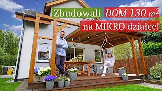 Zbudowali DOM 130 m2 na MAŁEJ działce 300 m2 🏠 🌿 Oglądamy przytulny dom  mały OGRÓD [upl. by Aeli]