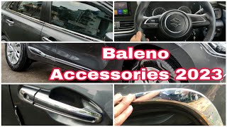 New Baleno Accessories 2023 😍 Baleno Delta Accessories [upl. by Adla]