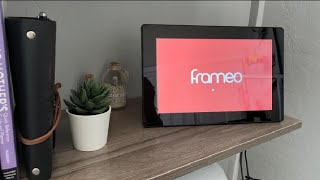 REVIEW Frameo WiFi Cloud Photo Frame  Smart Digital Photo Frame Touchscreen [upl. by Filbert]