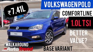 Volkswagen Polo Comfortline 10 TSI Review  Better Value for Money [upl. by Soisatsana129]