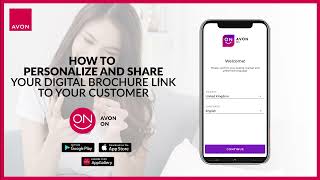 Avon On App  Tutorials  How to Share Digital Brochure [upl. by Cirone]