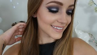 Navy Blue amp Silver Smokey Eye  Makeup Tutorial [upl. by Aleet46]