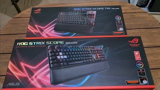 Asus ROG Strix Scope Deluxe Keyboard UNBOXING  comparison with Scope TKL [upl. by Black529]