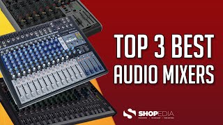 🏆 TOP 3 BEST AUDIO MIXERS 2023  COMPARISON amp REVIEW [upl. by Bain]