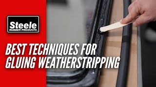 Best Techniques to Use When Gluing Weatherstripping [upl. by Nart]