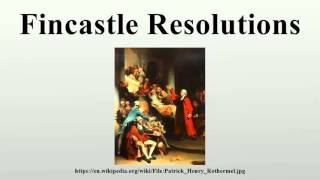 Fincastle Resolutions [upl. by Herrah]