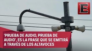 Así se escuchará la alarma sísmica durante las pruebas de sonido [upl. by Aiset]