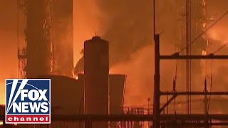 Texas chemical plant explosion injures three prompts evacuations [upl. by Estey965]