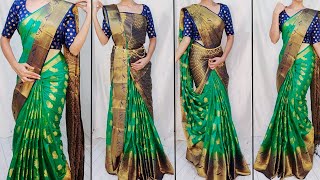 3 ELEGANT DRAPE TO LOOK MORE ATTRACTIVE AND TALLDRAPE YOUR SAREE IN 3 DIFFERENT STYLESSTEP BY STEP [upl. by Benedix]