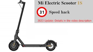 XIAOMI SCOOTER 1S speed unlocked 31 kmh works up to BLE155 ESC 30 [upl. by Akinirt]