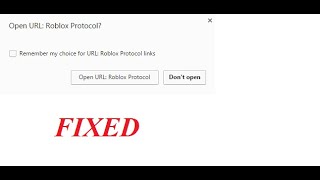 How to Fix ‘open URL Roblox Protocol’ [upl. by Eilyr473]