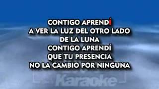 CONTIGO APRENDÍ Nicho Hinojosa KARAOKE YouTube [upl. by Anomis]