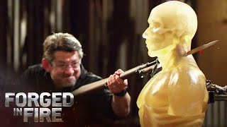 Forged in Fire EXTRA SHARP Springfield Bayonet Produces CATASTROPHE Season 8  History [upl. by Shult515]