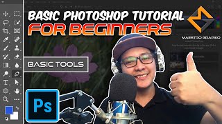 Adobe Photoshop for Beginners Basic tools Clear Explanation Part 1 [upl. by Enrobyalc]