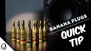 How To Wire Banana Plugs  Quick Tip  Monoprice [upl. by Eittocs743]