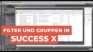 Filtern und gruppieren in Success X [upl. by Reviel]