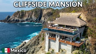 Touring a Stunning Cliffside Mansion Overlooking the Pacific Ocean [upl. by Fasto690]