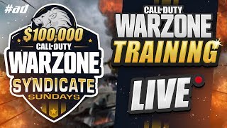 100K WARZONE TOURNAMENT TRAINING CoD Battle Royale [upl. by Panthia]