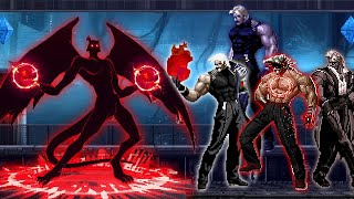 Mugen KOF Devourer Element Vs Bosses Rugal TEam [upl. by Shreve]