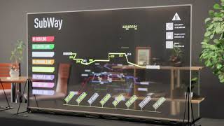 Panasonic transparent OLED display modules [upl. by Nosyerg533]