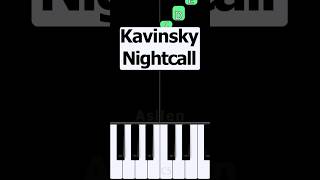 Kavinsky  Nightcall  Piano Tutorial [upl. by Dylan281]