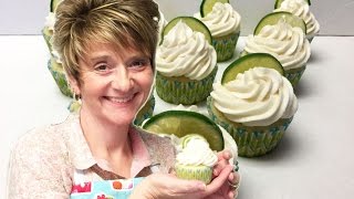 My Birthday Cupcakes  Key Lime Cupcakes with Key Lime Filling and Frosting Tutorial [upl. by Lleinad]