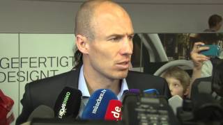 Arjen Robben quotKeine Sorgen um Franck Riberyquot  Real Madrid  FC Bayern München 10 [upl. by Sven518]