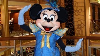 Minnie Mouse Meets in Formal Outfit on Disney Fantasy Cruise Ship [upl. by Ylam401]